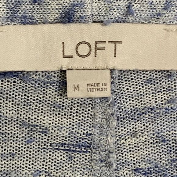 Loft Open Cardigan Women M Light Weight Knit Long Sleeve Nubby Space Dye - Picture 6 of 15